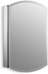 3073-NA Archer 20" W x 31" H Aluminum Single-Door Bathroom Medicine Cabinet with Mirror, Recessed or Surface Mount Bathroom