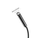 Endoscope for IOS 8mm 720P Borescope Inspection Snake Camera IP67 Waterproof Semi-rigid Cable With 8 LED For iOS