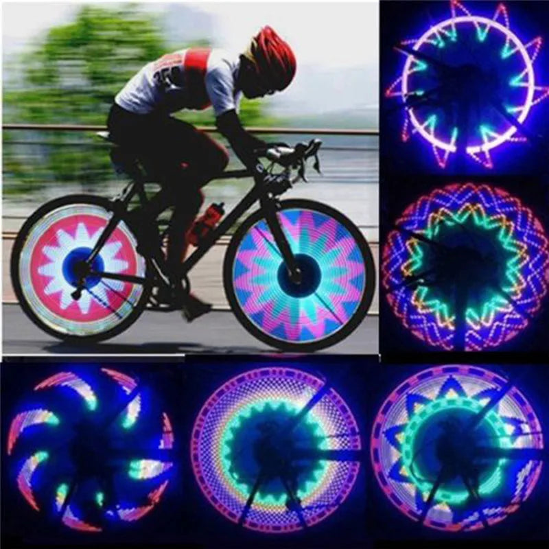 New Bicycle Spoke Lights Induction LED Colorful Bike Light Safety Warning Light Road Bike Motorcycle Car Cycling Accessories