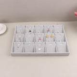 Velvet Jewelry Display Stackable Exquisite Jewellery Holder Portable Ring Earrings Necklace Organizer Box