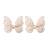 2/4/5Pcs Girls Cute Sequins Double Butterfly Hair Clip Bow Hairpins DIY Headwear Bow Decor Hairgrip Children Hair Accessories