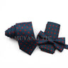 Classic Men's Tie Three-piece Set Polyester Fashion Formal Suit Tie Bowtie Handchief Three-piece Set Wedding Party Accessories