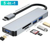 USB C Docking Station USB C Hub Multiple Monitor Adapter with 4K HDMI Monitor Adapter PD SD TF Video Card For Macbook Lenovo etc