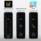 TuyaSmart WiFi Video Intercom Access control System Keypad Fingerprint With Doorbell for Villa apartment Outdoor Metal Case IP65