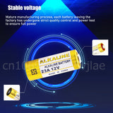 10PCS 12V A23 23A Alkaline Battery 23GA A23S E23A EL12 MN21 MS21 V23GA L1028 GP23A LRV08 For Doorbell Alarm Toy Remote Dry Cell