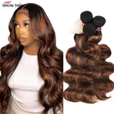 FB 30 Highlight Bundles Brazilian Body Wave Human Hair Bundles Ombre Colored Remy Human Hair Wavy Hair Extentions For Women