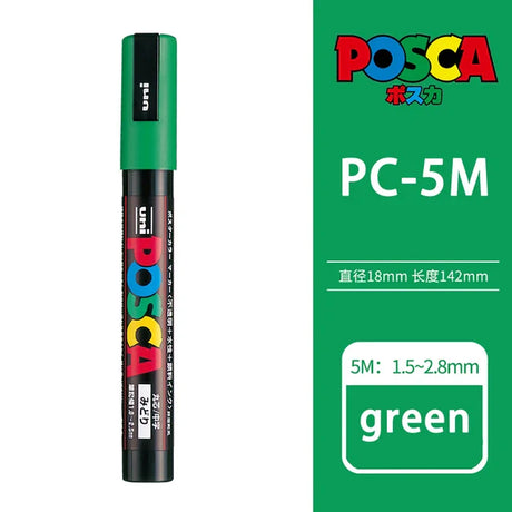 39 Colors Uni Posca PC-5M Paint Marker,1.8-2.5mm Medium Point Acrylic Painting Markers Pens Drawing Graffitti POP Advertising