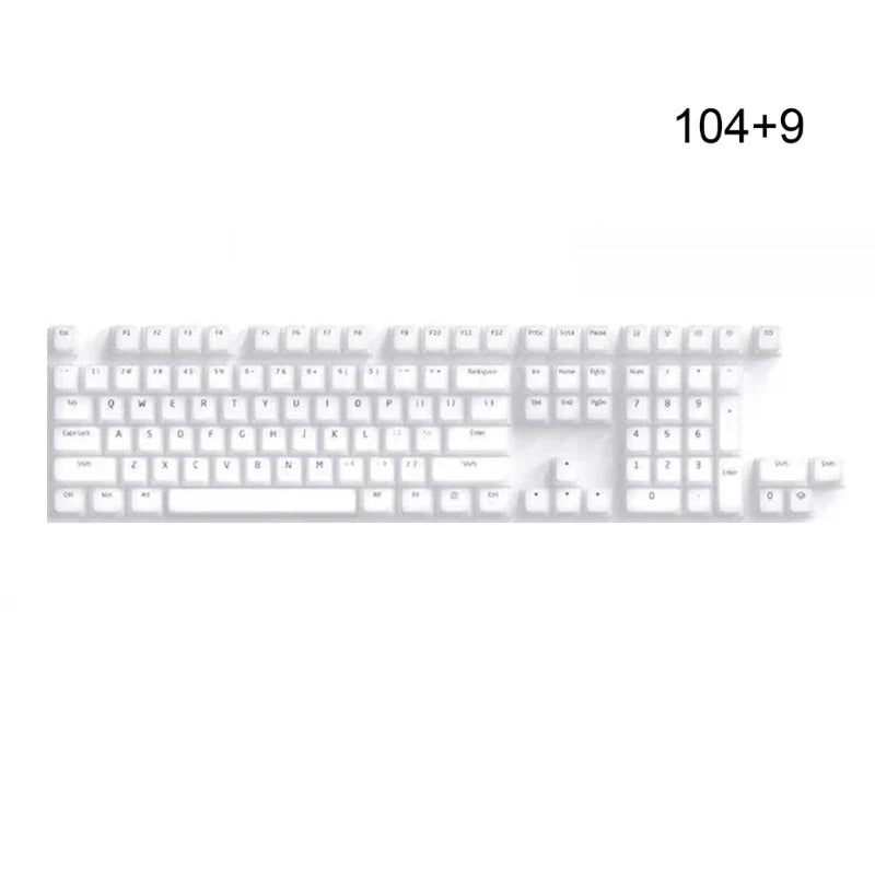 104 Keys Keycaps ABS Silicone Backlights Cap Set for 21/61/87/104/108 Keys Mechanical Keyboard Replacement Keycap Dropshipping