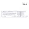 104 Keys Keycaps ABS Silicone Backlights Cap Set for 21/61/87/104/108 Keys Mechanical Keyboard Replacement Keycap Dropshipping