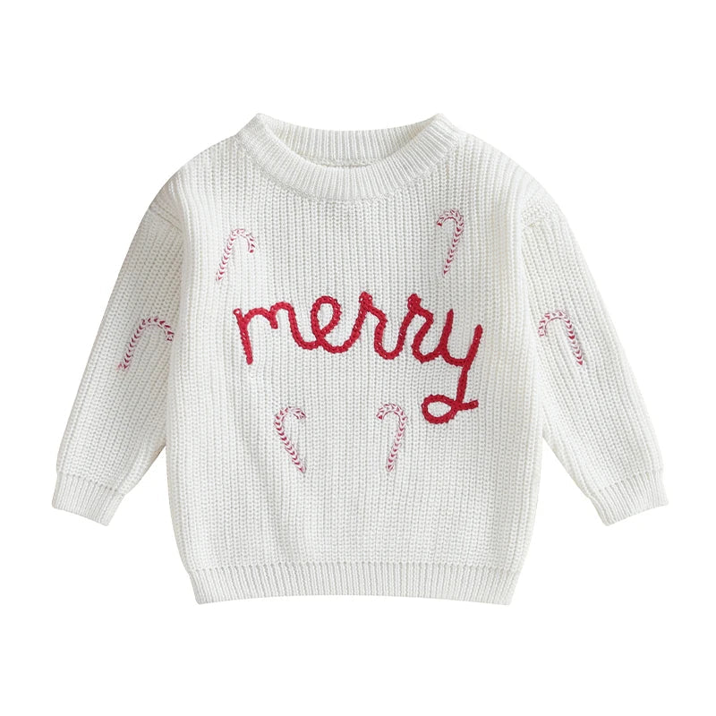 Christmas Baby Loose Sweater Knitted Autum Winter Baby Boy Girl Clothes Round Neck Kid Toddler Girl Boy Pullover Baby Sweaters