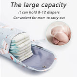 New Waterproof and Reusable Baby Diaper Bag Baby Handbag Large Capacity Mommy Diaper Storage Bag Carrying Bag for Going Out