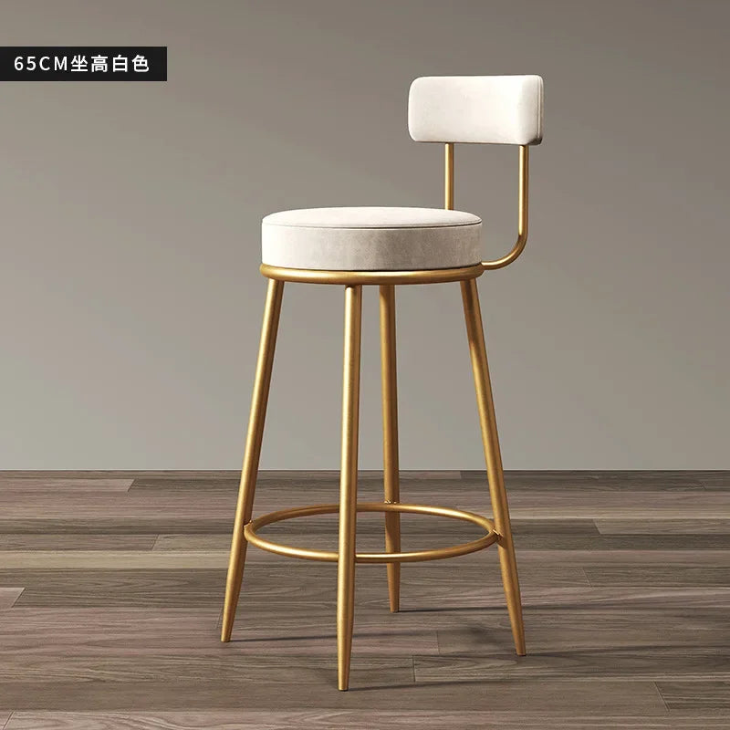 Bar Chair Simple Casual Home Cafe Stool Back High Chair Dining Chair Nail Shop Reception Room Bar Stools Bar Table for Home