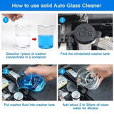 5/100pcs Solid Cleaner Car Windscreen Cleaner Effervescent Tablet Auto Wiper Glass Solid Cleaning Concentrated Tablets Detergent