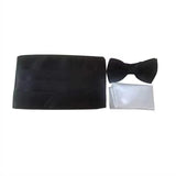 Ikepeibao Men's Classic Black Cummerbund Adjustable for a Tuxedo Formal Wide Cummerbund Belt Corset For Male Party Prom Wedding