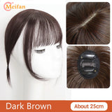 MEIFAN Synthetic False Bangs Clip-In Bangs Extension Natural Neat Fake Fringe Topper Hairpiece Invisible Clourse Hairpieces