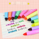 12Colors/set Pastel Gel Dry Highlighters Fragrance Bible Highlighters Pen No Bleed Bible Art Markers Journaling School Supplies