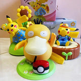 Pokemon Psyduck Dancing Swing Sounding Model Doll Anime Action Figure Diy Portable Luggage Music Box Toys For Children Gift