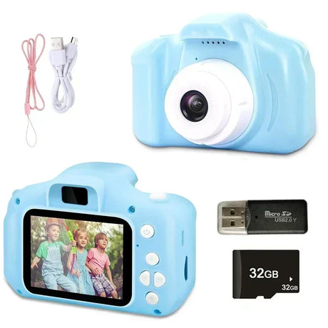 Children Toys Camera Digital Vintage Camera Kids Projection Video Camera Outdoor Photography 32GB Gift For Kids