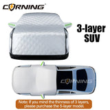 3/5-Layer Thicken Car Snow Cover Car Windshield Hood Protection Cover Snowproof Anti-Frost Sunshade Protector Winter Auto Parts