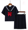 White Schoolgirl Uniform Japanese Class Navy Sailor School Uniforms Students Clothes For Girls Anime COS Sailor JK Navy Suit