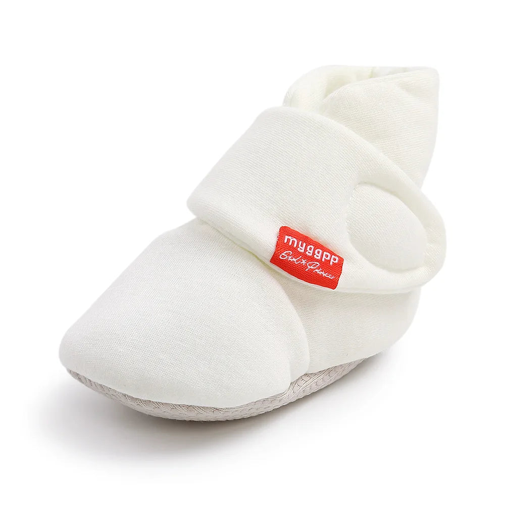 Newborn Baby Socks Shoes Boy Girl Star Toddler First Walkers Booties Cotton Comfort Soft Anti-slip Warm Infant Crib Shoes