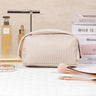 Toast PU Makeup Bag Waterproof Leather Clutch Cosmetic Pouch Large Travel Washbag