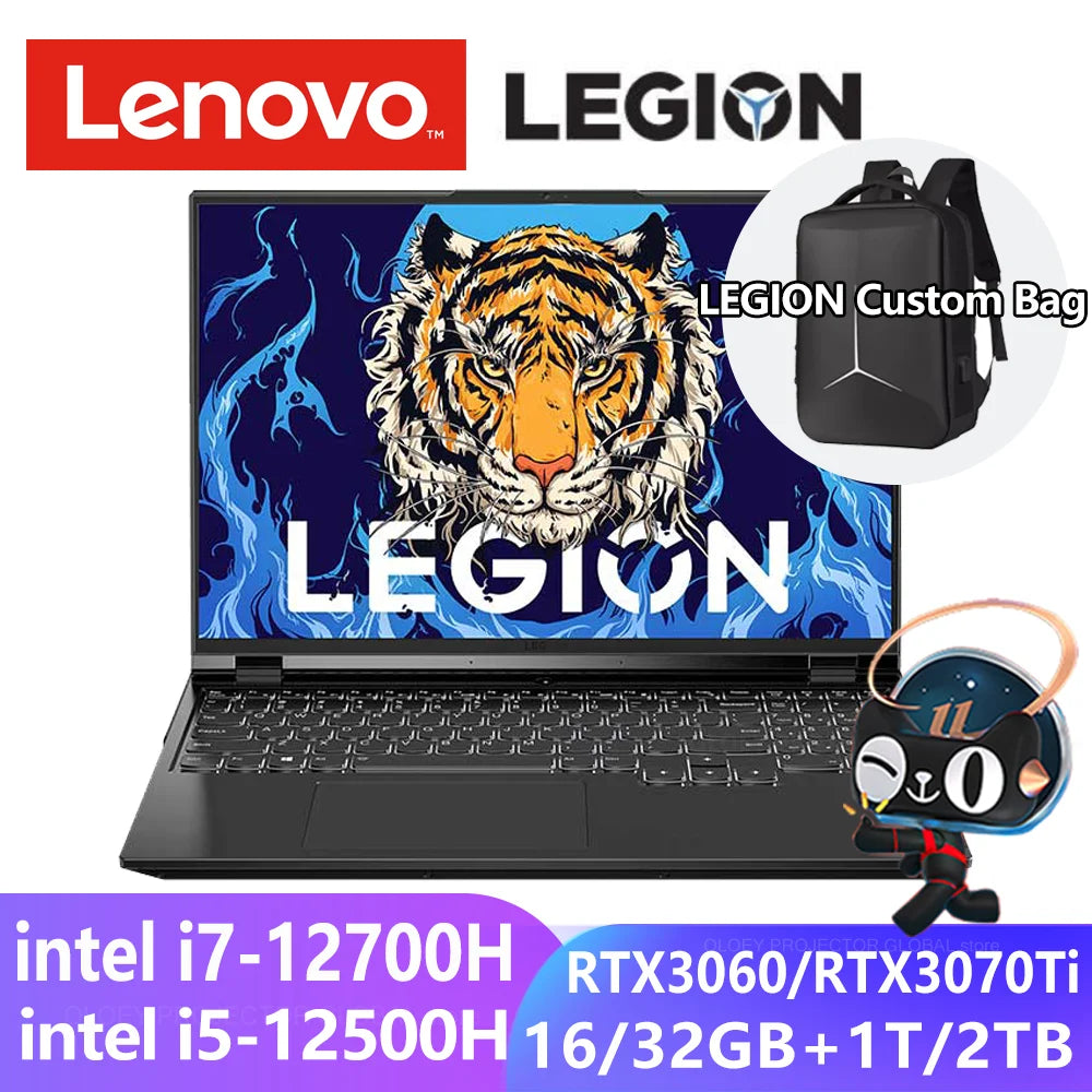 Lenovo Legion Y9000P 2022 Gaming Laptop 12th Intel i7-12700H GeForce RTX3060 6G/RTX3070Ti 8G 165Hz 16inch Game Notebook PC Win11