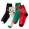 4 Pairs/Lot Children Girls Socks Christmas Socks For Kids Cotton 2-12Years Comfortable Toddler Leg Warmers Boys Long Socks