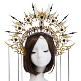 Gorgeous Sun Godmother's Crown Lolita KC Notre Dame Virgin Mary Halo Princess Queen Pope Tiara Headband