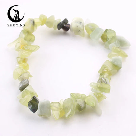 Stretch Natural 5-8mm Chips Bead Bracelet Healing Crystal Energy Fashion Jewelry for Women Men Girl Birthday Gift