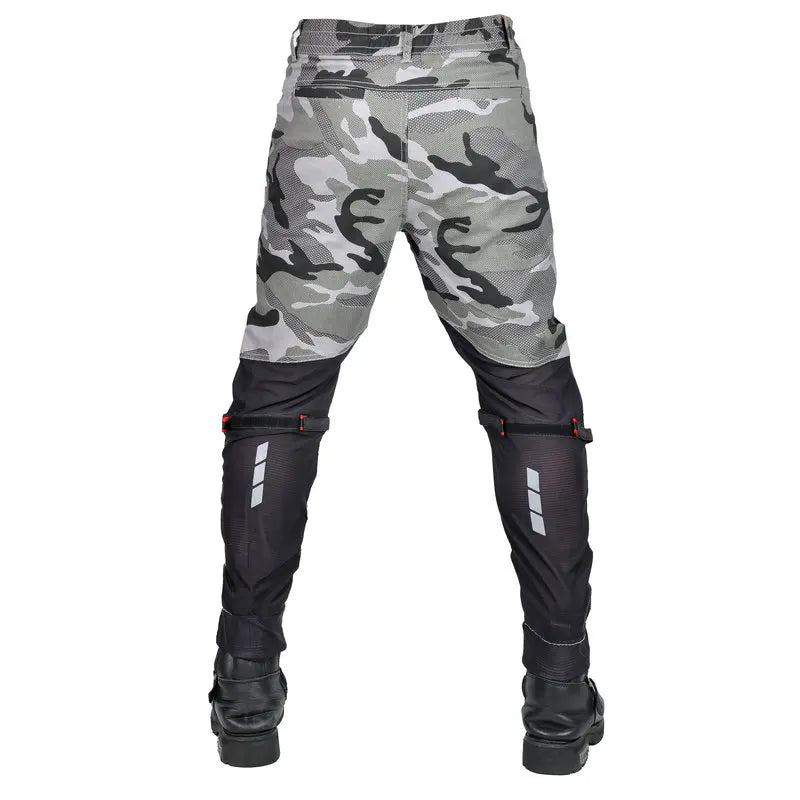 2 Camouflage Model Summer Riding 4 Season Knight Jeans Motorcycle Pants  Pantalones Motocicleta Hombre Featherbed Jeans Gears