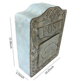 Outdoor Metal Mailbox For Storing Messages Leaving Message Decorate Your Home and Office Retro Rustic Mailbox