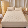 Super Thick Mattress Cover Quilted Embroidered Bed Cover Single/Queen/King Mattress Pad Cotton lencol cama casal Bed Sheets