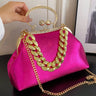 2023 Luxury Women Gold Green Chain Messenger Bags PU Leather Shoulder Bags Shell Clip Designer Handbag And Purse Wedding Clutch