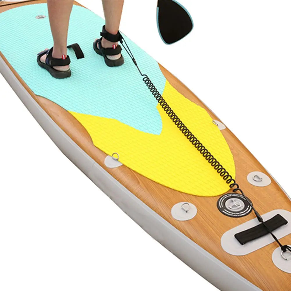 3 Meter/10 Feet Surfboard Leash Leg Rope Board Ankle Leash Coiled Leash Stand Up Paddle Board Sup Board Foot Raft Traction Rope