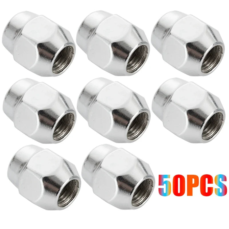 1Set Wheel Nuts Conical Collar Closed Replacement Parts For Citroen Hyundai KIA MAZDA