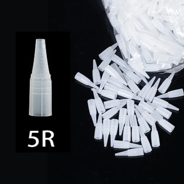 1000pcs 1/3/5 R pmu tattoo Needle Sterilized Disposable for Permanent Makeup  Eyebrow Tattoo Pen Machine with Needles Caps tip