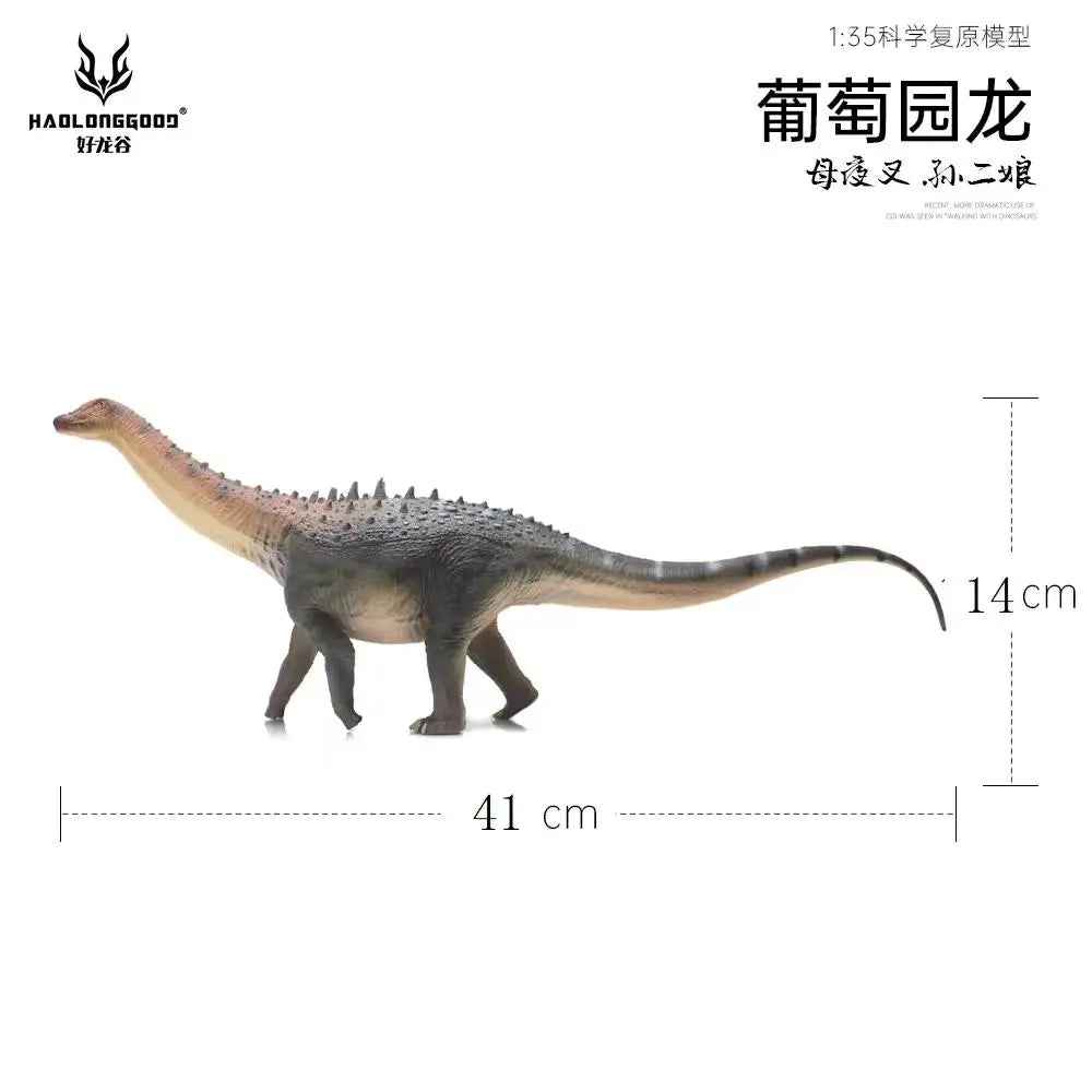 1:35 HAOLONGGOOD Model Ampelosaurus Dinosaur Toy Ancient Prehistroy Animal Figure