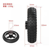 48v500w 9x2.25Suitable for KUGOO M4Electric Scooter Solid TireOff-road Motor Rear Wheel Honeycomb Shock Absorption and Anti Slip