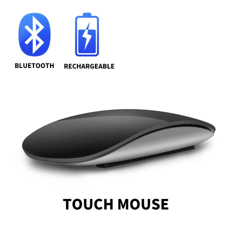 Bluetooth Wireless Mouse Arc Touch Magic Mice Ergonomic Ultra Thin Rechargeable Mouse Optical 1600 DPI Mause For Apple Macbook