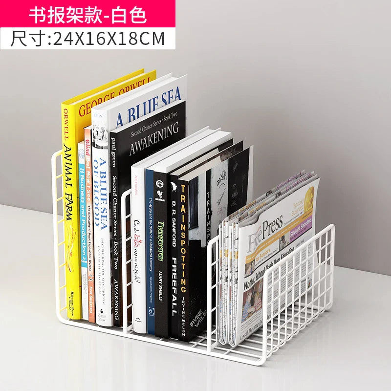 Metal Bookends Magazine Racks Sideboards Display Organizer Bedroom Filing Bookcase Modern Mobile Estanteria Modular Furniture