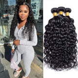 Brazilian Human Hair Bundles Water Wave Hair Weave Bundles Brazilian Curly Deep Wave Hair Bundles Remy Human Hair Extensions