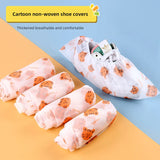 50pcs Disposable Shoe Cover Dustproof Non-slip Dhoe Cover Children Students Adult Non-woven Household Foot Cover