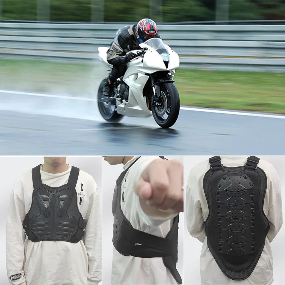 Motorcycle Armor Reflective Protection Chest Vest Covers Outdoor Racing Moto Motocross Pit Dirt Bike Skating Protective Gear Kit