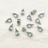 New Arrival! 8x5mm 100pcs Crystal Micro inlay Drop Charm For Handmade Necklace Earring DIY Parts Jewelry Findings & Components