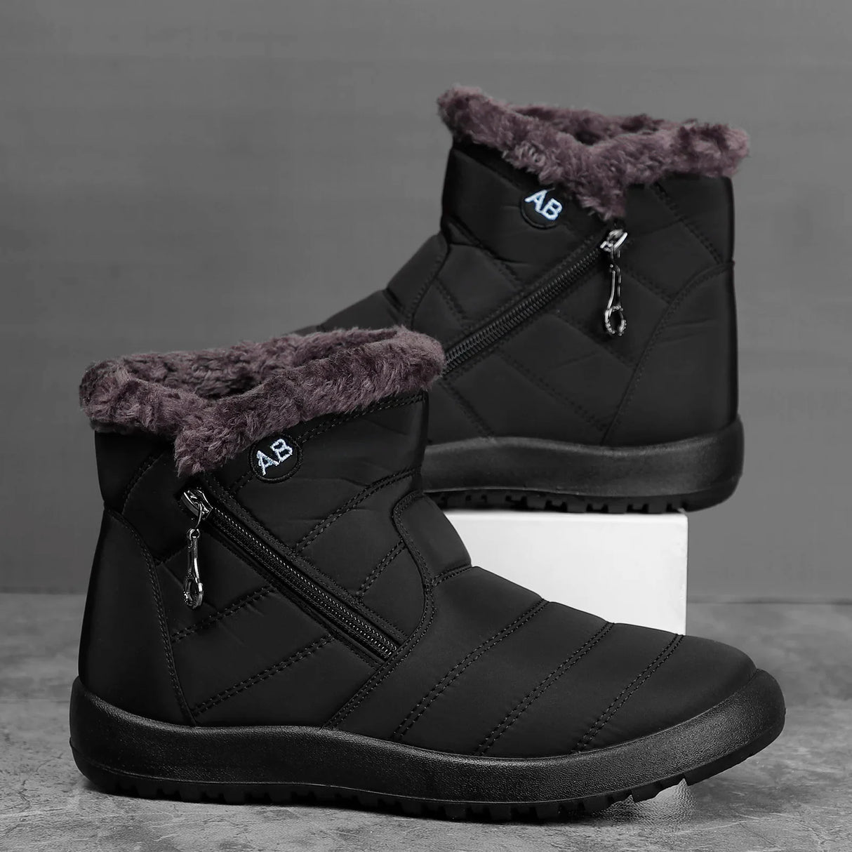 Women Boots Watarproof Ankle Boots For Women Winter Shoes Keep Warm Snow Boots Female Zipper Botines Winter Botas Mujer