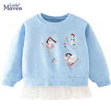 Little maven 2023 Autumn Kids Clothes Girls Sweatshirt Fairy Tops Cotton Kids Hoodies Children's Clothing