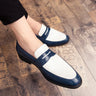 Fashion Men Loafers Slip On Classic British Style Casual Dress Shoes Classic Social Leather Shoes Elegant Original Boat Shoes