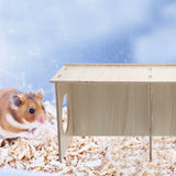 Animals Hamster Solid Wood House Hideouts Guinea Platform Pig Accessories Mouse Cabin Toy Habitat