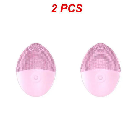 1/2PCS Electric Facial Cleansing Brush Silicone Ultrasonic Vibration Face Cleanser Deep Pores Blackhead Cleaning Instrument